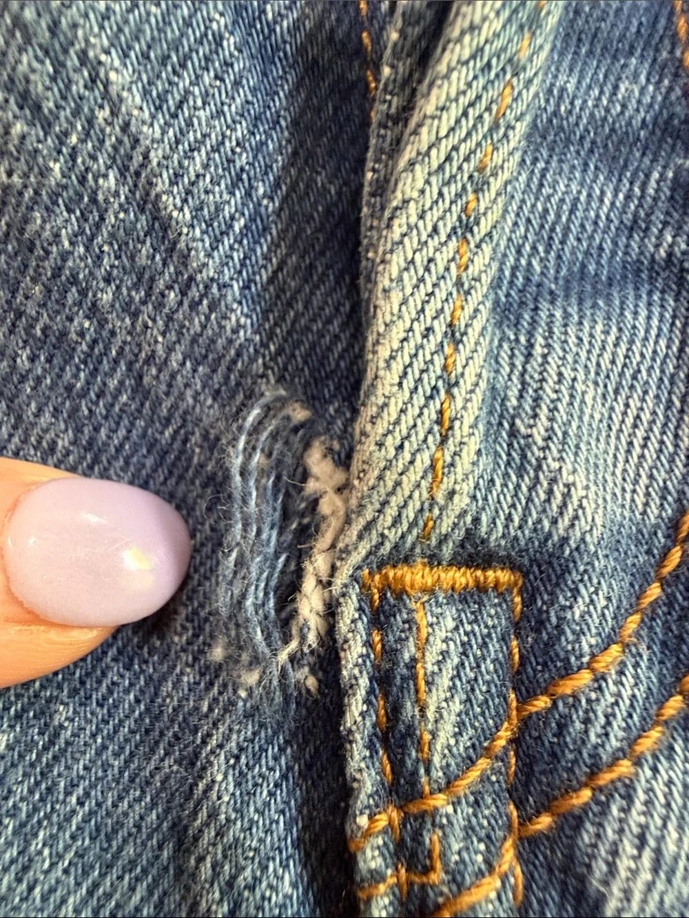Levi's Premium Wedgie High-Rise Straight Leg Button Fly Jeans in Medium Blue - Picture 7 of 7